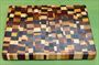 Board #931 Chaotic / Eclectic Hardwood End Grain Cutting Board 15+ x 12 x 1 1/2 - $89.99